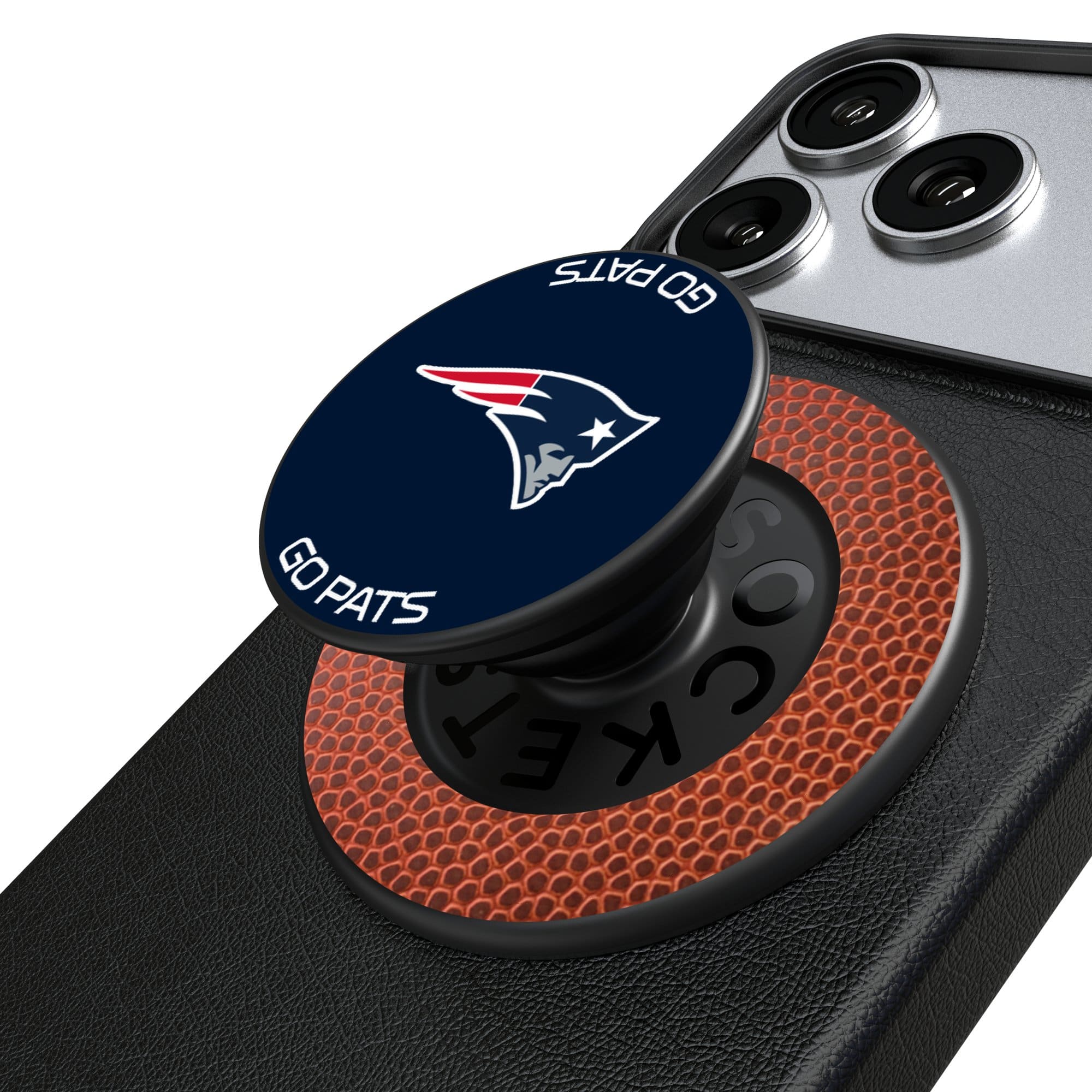 Keyscaper - Endzone Solid PopSockets Magnetic Phone Grip & Stand - No Size - Black