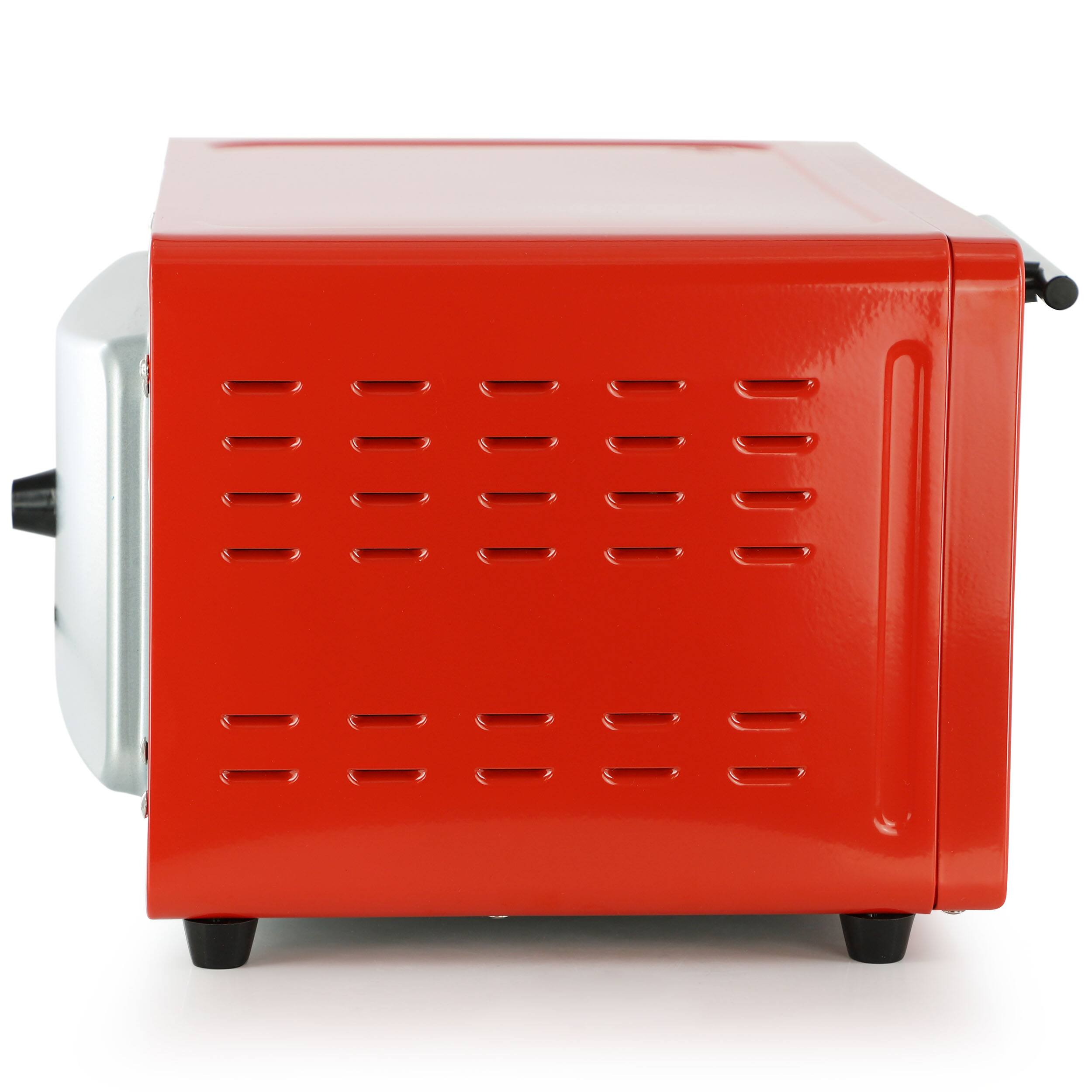 Alt View 3. MegaChef - MegaChef 9.5 Quart Electric Counter Top Toaster Oven in Candy Red - Red.