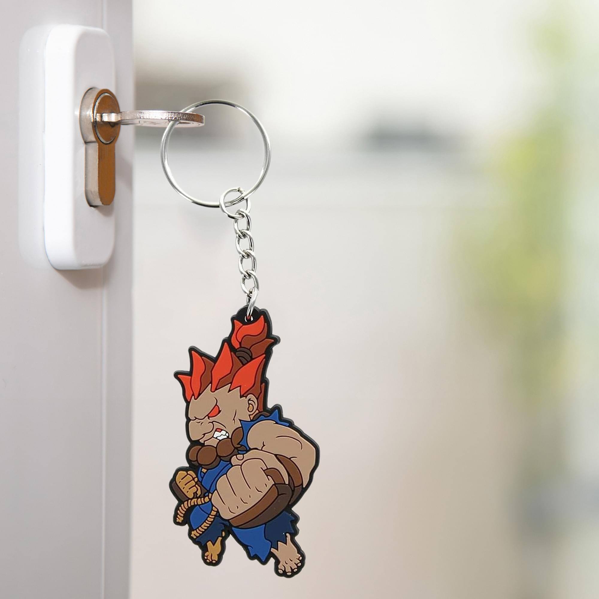 Alt View 2. Multiverse Studio - Street Fighter Chibi Key Chain, Akuma - Red.