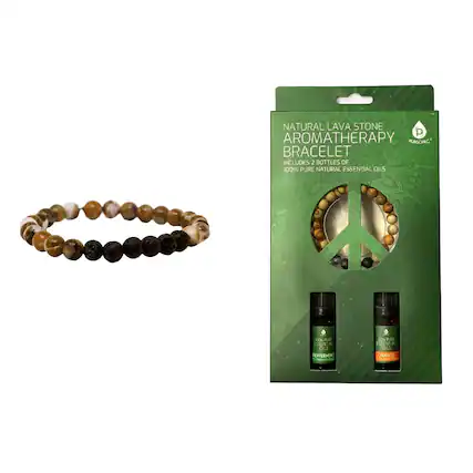 NATURAL LAVA STONE AROMATHERAPY PURSONIC BRACELET INCLUDES 2 BOTTLES OF 100% PURE NATURAL ESSENTIAL OILS
CONCESSENTIAL OILS
PEPPERMINT - CON PUL ESSENTIAL OIL
GRANCE - CON PUL ESSENTIAL OIL