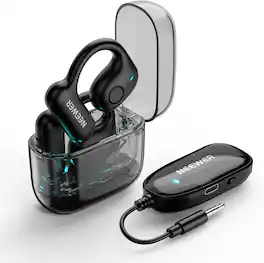 Neewer - EB01 2.4G Wireless Dongle Earphone, Zero Latency Monitoring, Noise Cancel, 30m Range, 24H