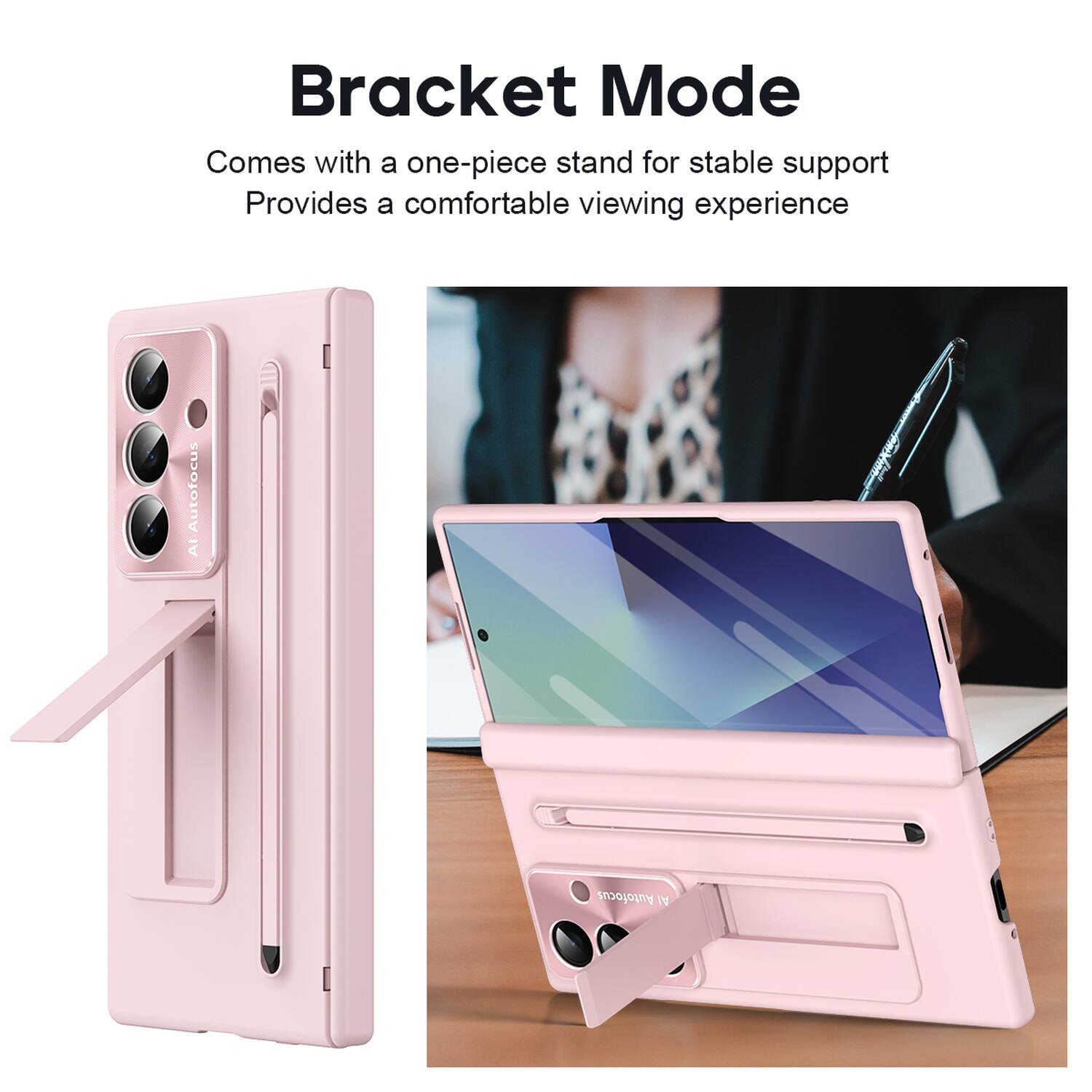 Bracket Mode  
Comes with a one-piece stand for stable support  
Provides a comfortable viewing experience  
Autofocus AI Autofocus