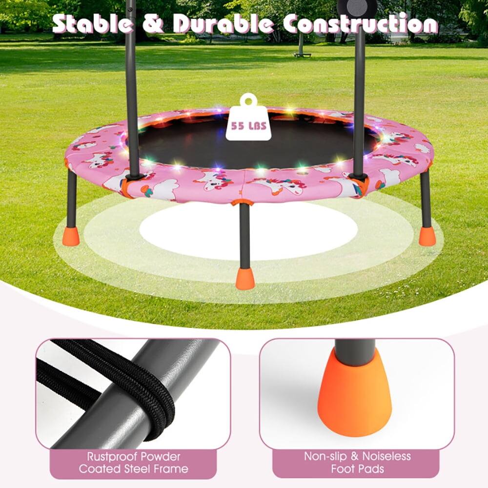 Stable & Durable Construction

55 LBS

Rustproof Powder Coated Steel Frame

Non-slip & Noiseless Foot Pads