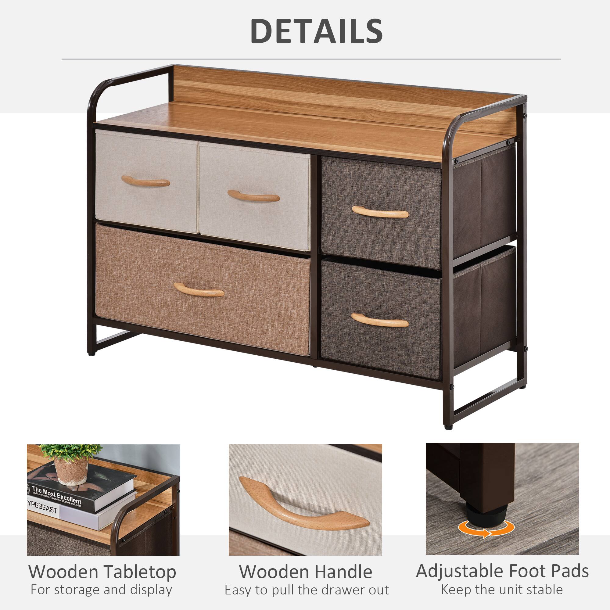 DETAILS

Wooden Tabletop
For storage and display

Wooden Handle
Easy to pull the drawer out

Adjustable Foot Pads
Keep the unit stable