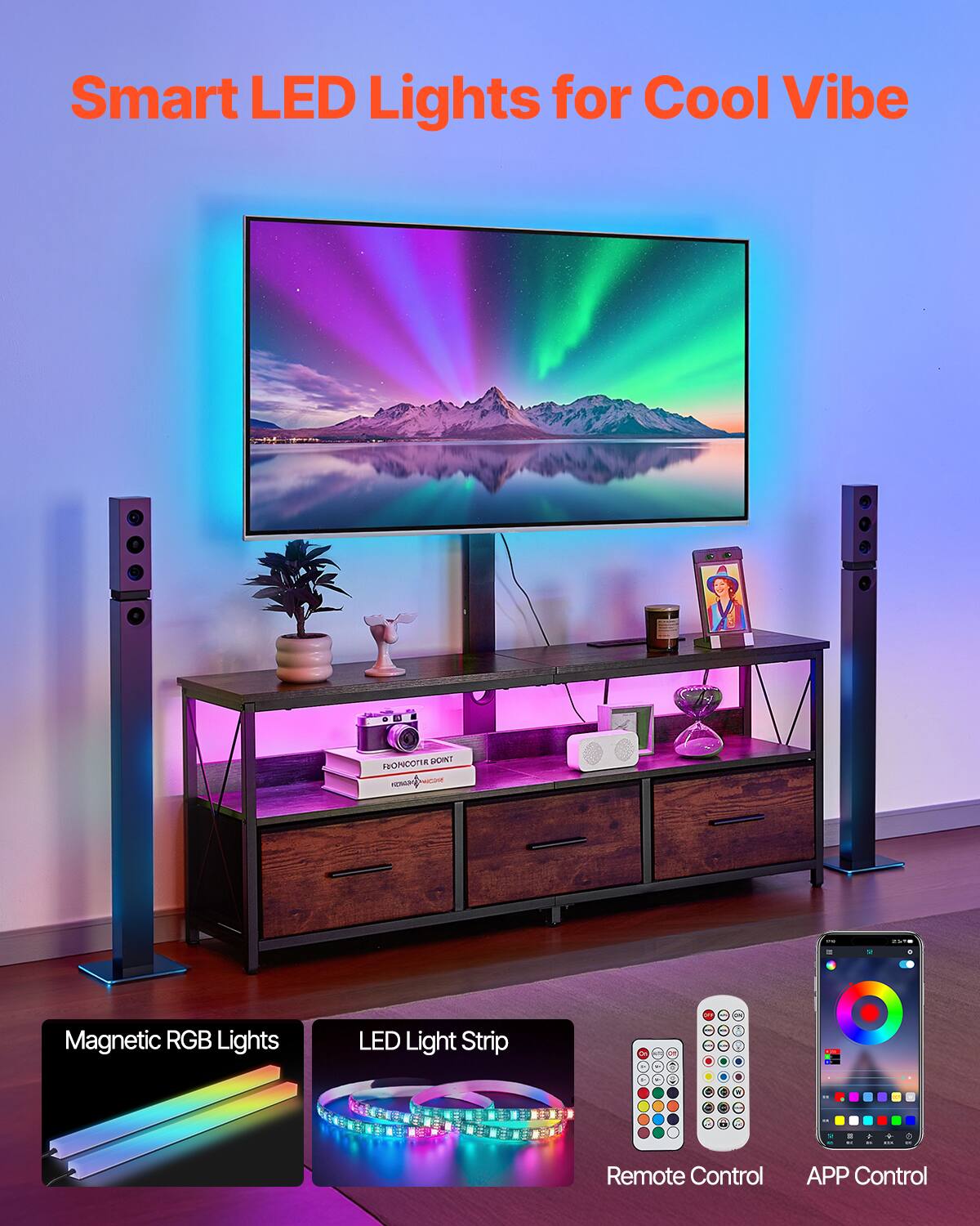 Smart LED Lights for Cool Vibe

FLONCOTTA DONT NOMUM NICHT
2578
Magnetic RGB Lights
LED Light Strip
2
0

Remote Control
APP Control