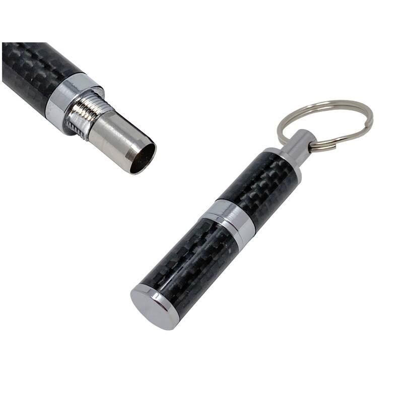 Front. Prestige - Authentic Carbon Fiber Cigar Punch - Carbon Fiber Finish.