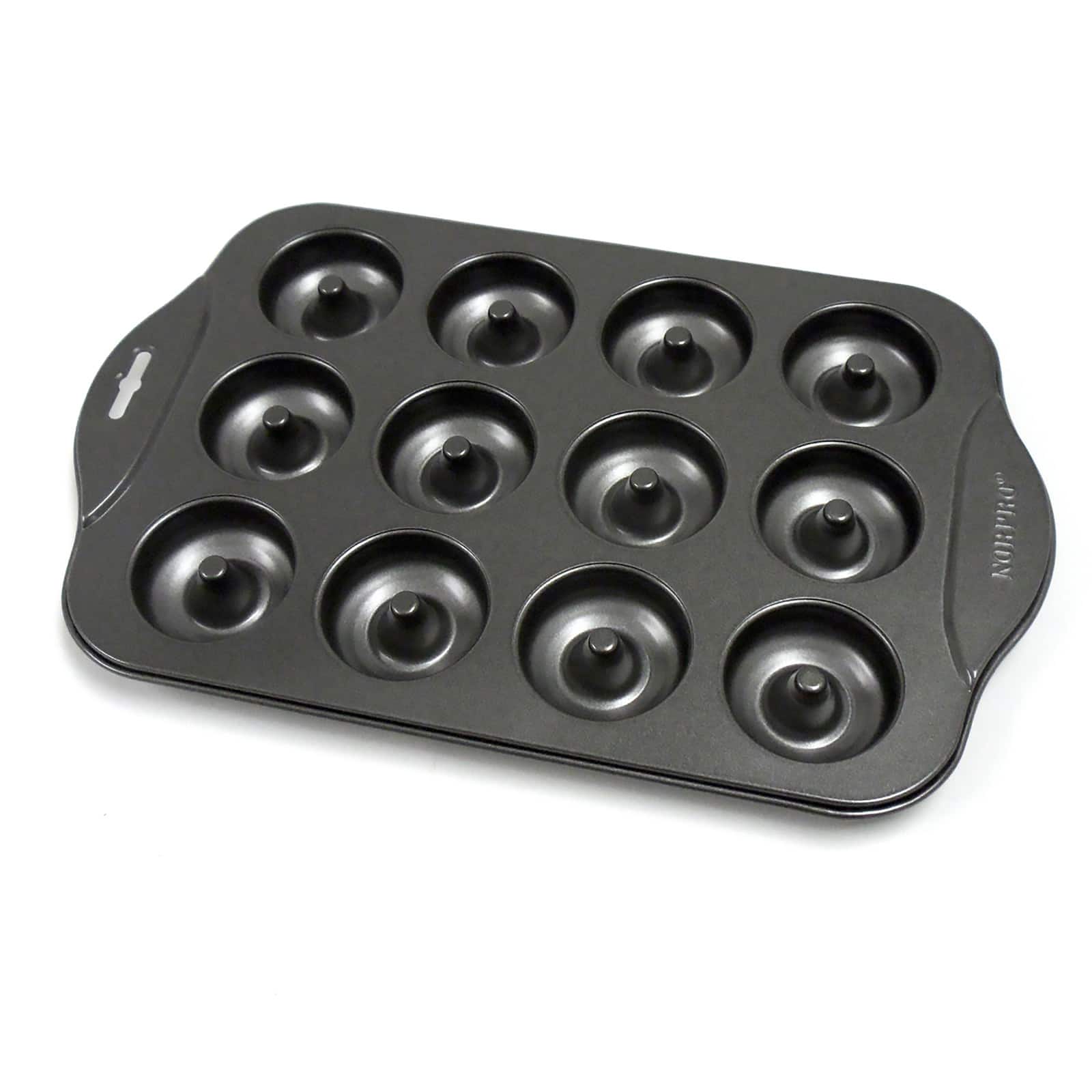 Norpro - Nonstick 12-Cavity Mini Donut Pan - Black