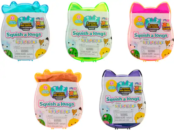 Group 1:
* Squish a Longs Original by Squishmallows
* Collect & Trade Play
* Display 2 Mystery Mini-Squish
* Will you find + 1 Accessory Chase?
* Inside!
* Warning: Choking Hazard
* Small parts. Not for children under 3 years.
Group 2:
* Squish a Longs Original by Squishmallows
* Collect & Trade Play
* Display 2 Mystery Mini-Squish
* Will you find + 1 Accessory Chase?
* Inside!
* Warning: Choking Hazard
* Small parts. Not for children under 3 years.
Group 3:
* Squish a Longs Original by Squishmallows
* Collect & Trade Play
* Display 2 Mystery Mini-Squish
* Will you find + 1 Accessory Chase?
* Inside!
* Warning: Choking Hazard
* Small parts. Not for children under 3 years.
Group 4:
* Squish a Longs Original by Squishmallows
* Collect & Trade Play
* Display 2 Mystery Mini-Squish
* Will you find + 1 Accessory Chase?
* Inside!
* Warning: Choking Hazard
* Small parts. Not for children under 3 years.
Group 5:
* Squish a Longs Original by Squishmallows
* Collect & Trade Play
* Display 2 Mystery Mini-Squish
* Will you find + 1 Accessory Chase?
* Inside!
* Warning: Choking Hazard
* Small parts. Not for children under 3 years.
Group 6:
* Squish a Longs Original by Squishmallows
* Collect & Trade Play
* Display 2 Mystery Mini-Squish
* Will you find + 1 Accessory Chase?
* Inside!
* Warning: Choking Hazard
* Small parts. Not for children under 3 years.