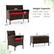 39.5" 2.5" Weight Capacity Coffee Table 110 lbs Each Chair 400 lbs Loveseat 800 lbs 22.5" 16" 23" 28" 16" 17" 32" 16" 22"