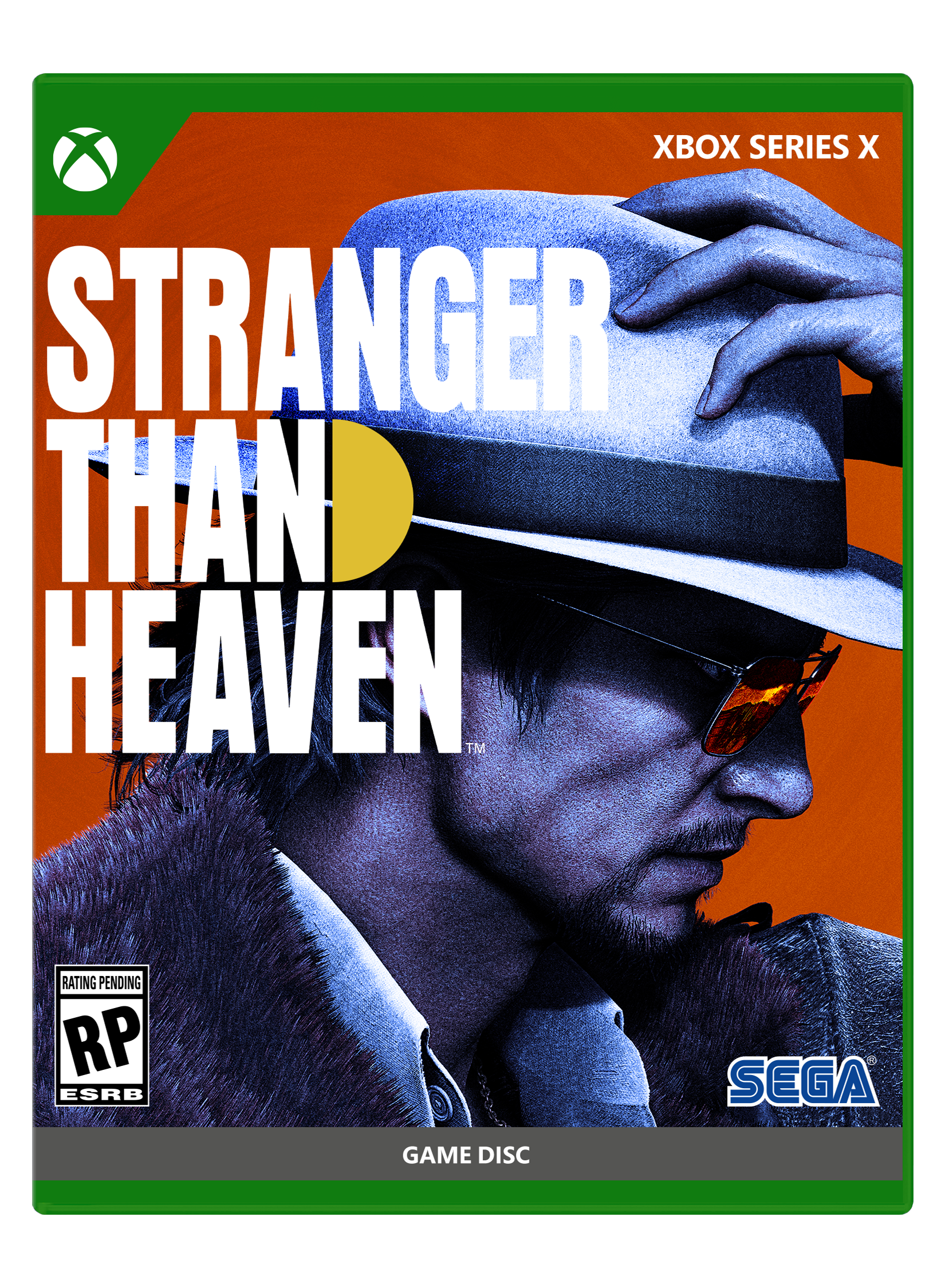 XBOX SERIES X STRANGER THAN HEAVEN RATING PENDING RP ESRB SEGA GAME DISC