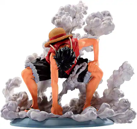 Front. Bandai - Monkey D. Luffy Gear 2 - Road to King of the Pirates - One Piece - Masterlise Ichibansho 4.7" Figure.