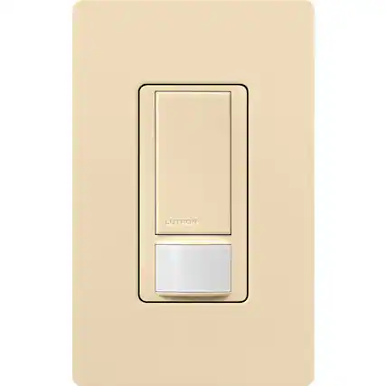 Front. Lutron - Lutron Maestro Occupancy 2 amps Single Pole Motion Sensor Switch Ivory 1 pk - Ivory.