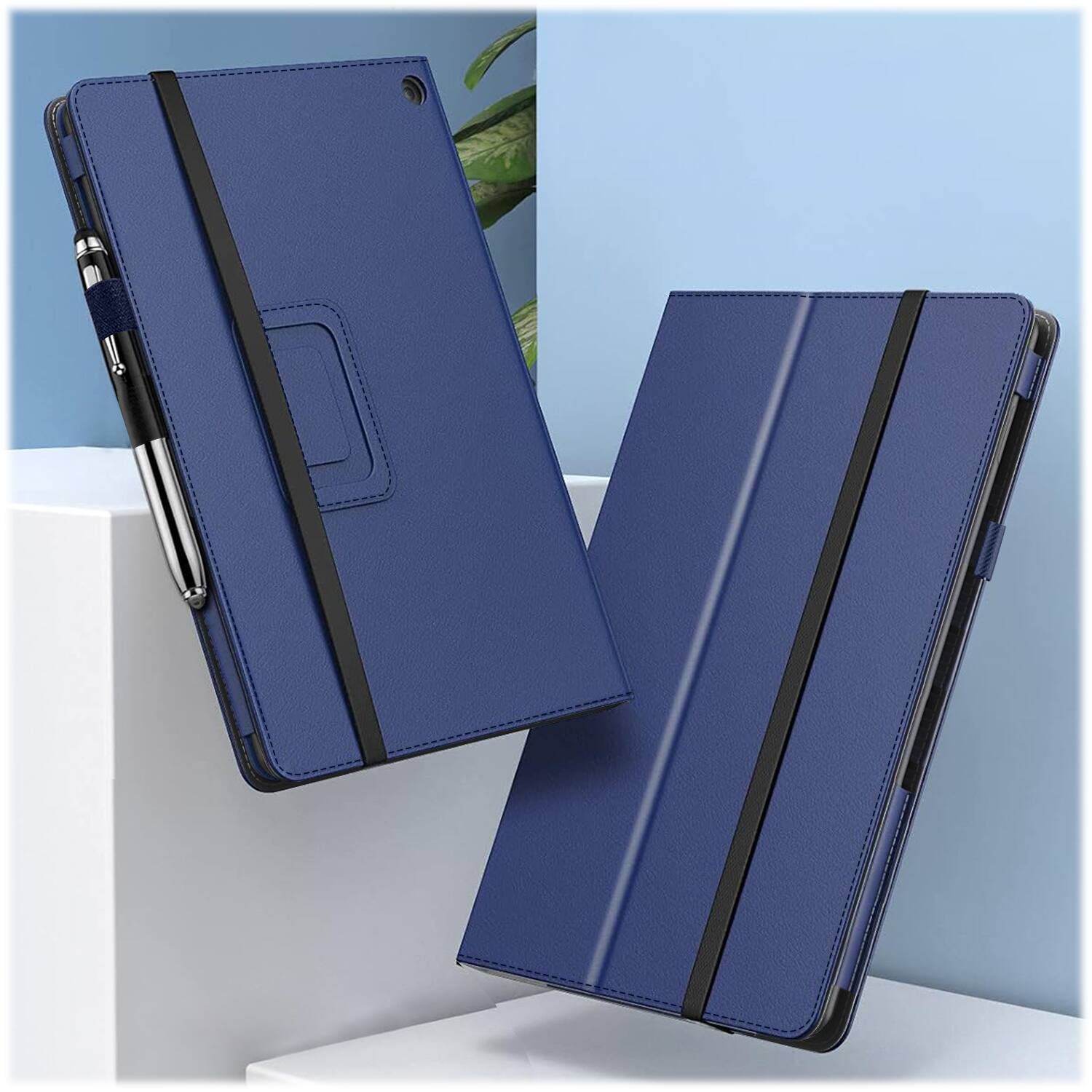 Alt View 16. SaharaCase - EliteFold Folio Case for Samsung Galaxy Tab A9+ - Navy Blue.