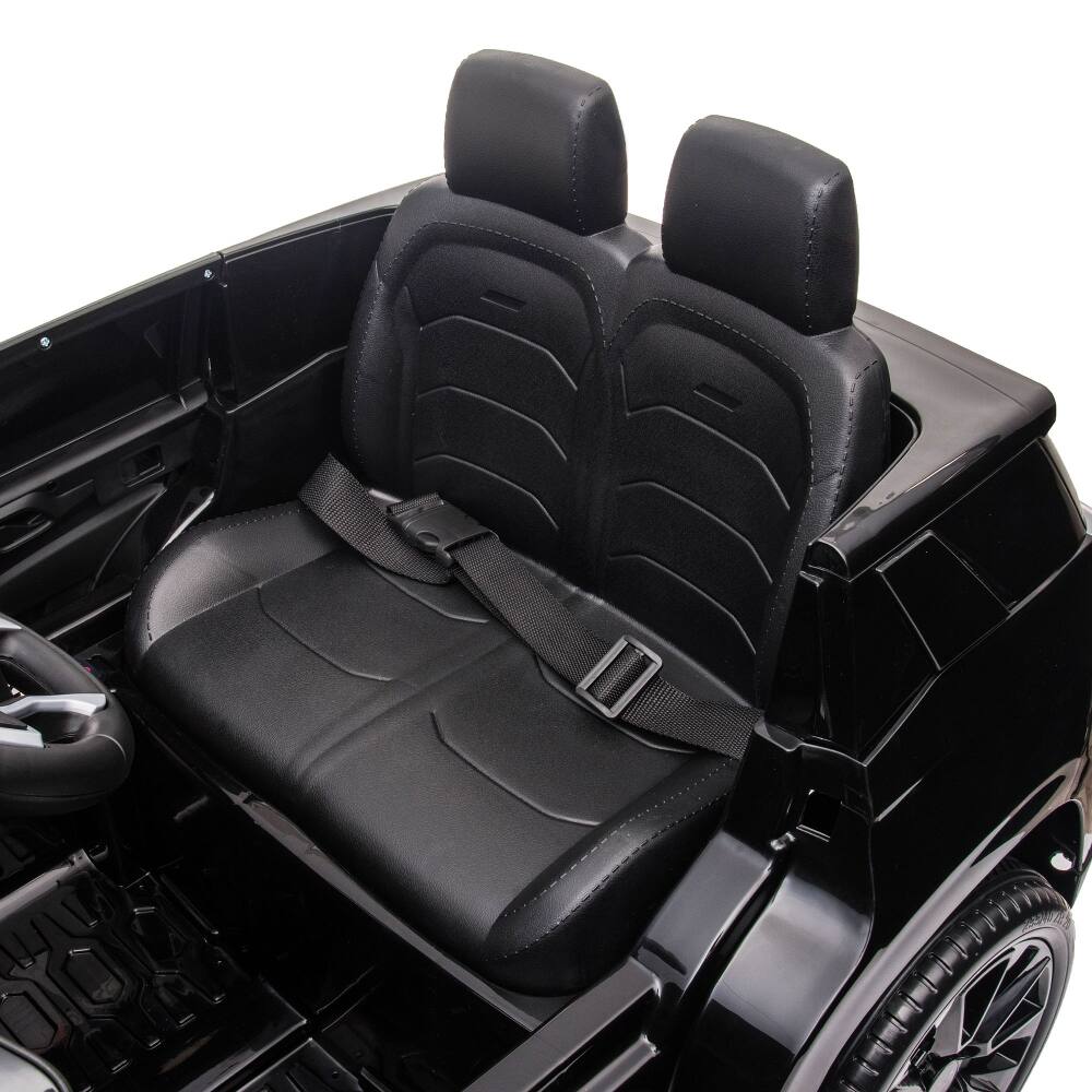 Back. Ropilly - Ropilly Licensed Chevrolet Tahoe Ride On Car 12V Battery Powered Kids Electric Car with Remote Control Black.