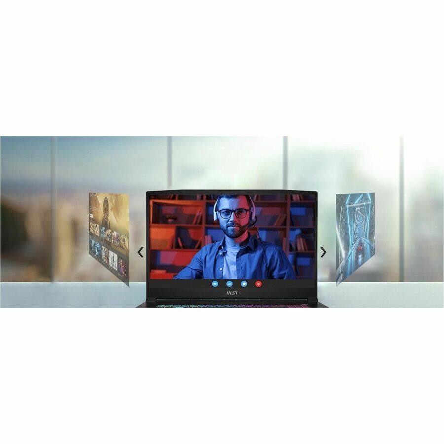 Alt View 7. MSI - MSI Katana A17 AI B8V KATANA A17 AI B8VF-895US 17.3" Gaming Notebook - Full HD - AMD Ryzen 9 8945HS - 32 GB - 1 TB SSD - Black.