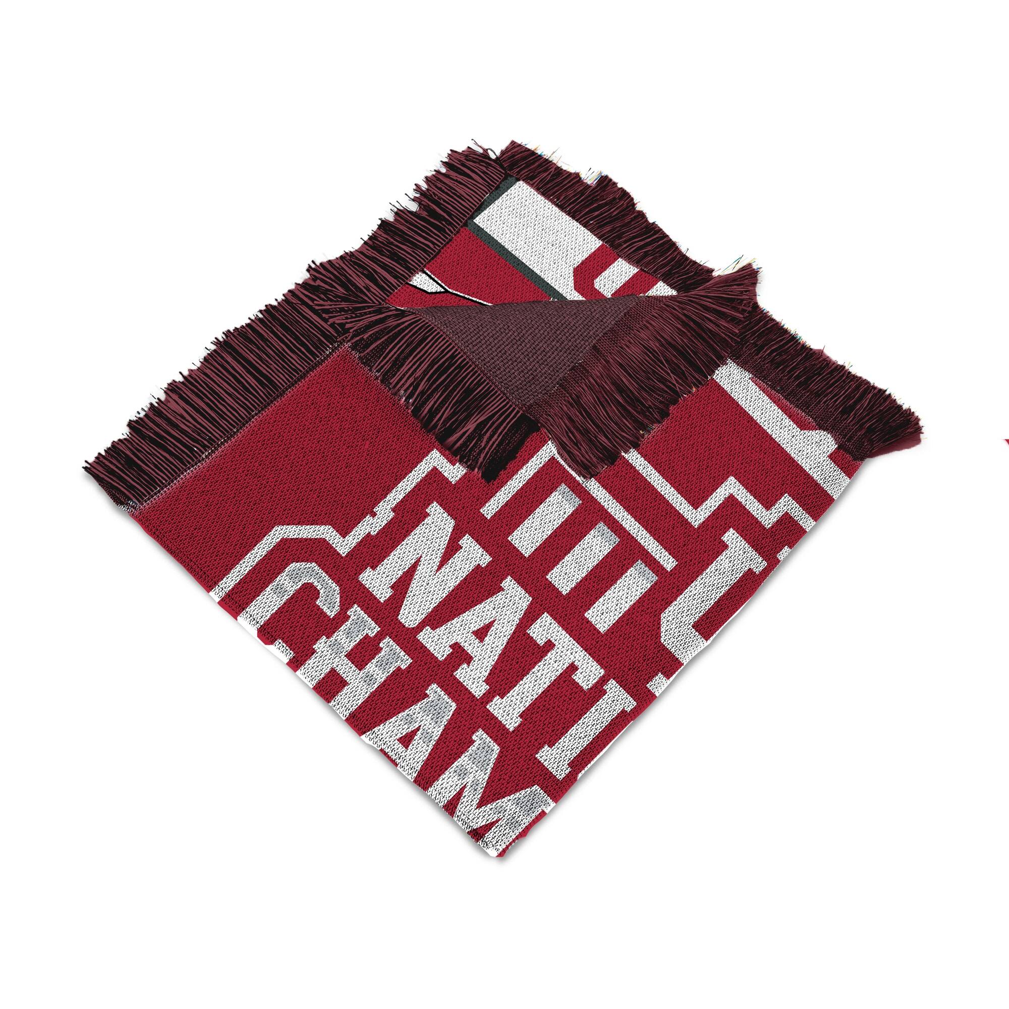 Alt View 3. Northwest - Indiana Hoosiers College Football Playoff 2025 National Champions 48" x 60" Glory Woven Tapestry Throw Blanket - Multicolor.