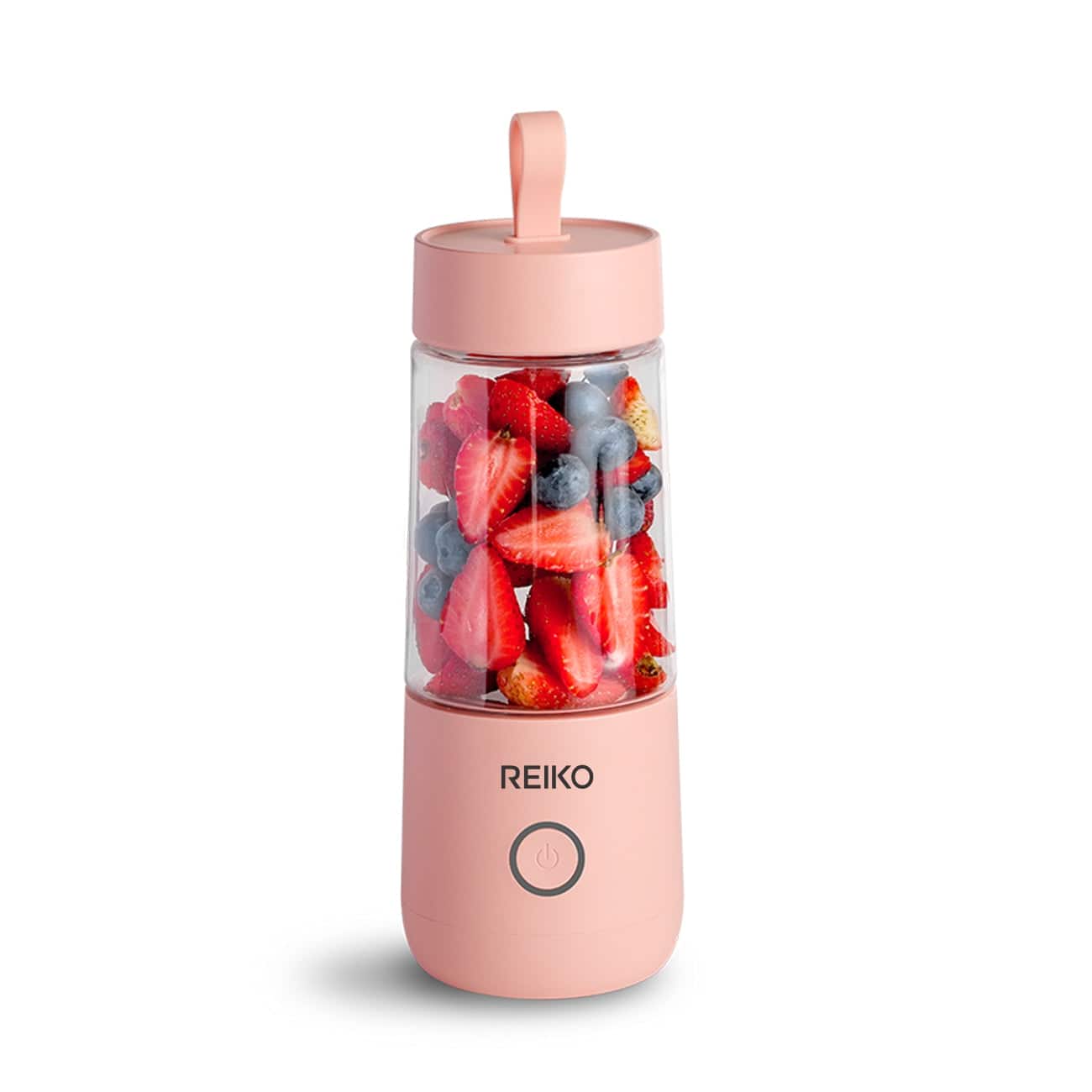 Reiko - 350Ml Portable Blender With Usb Rechargeable Batteries In - Pink