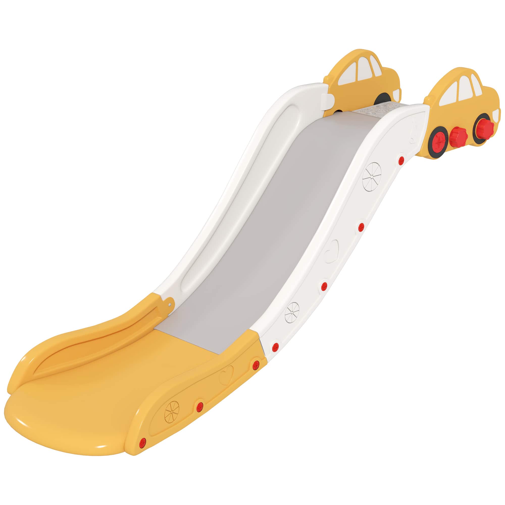 Front. Qaba - Couch/Stair Toddler Slide, extra-length, easy-assemble, indoor.