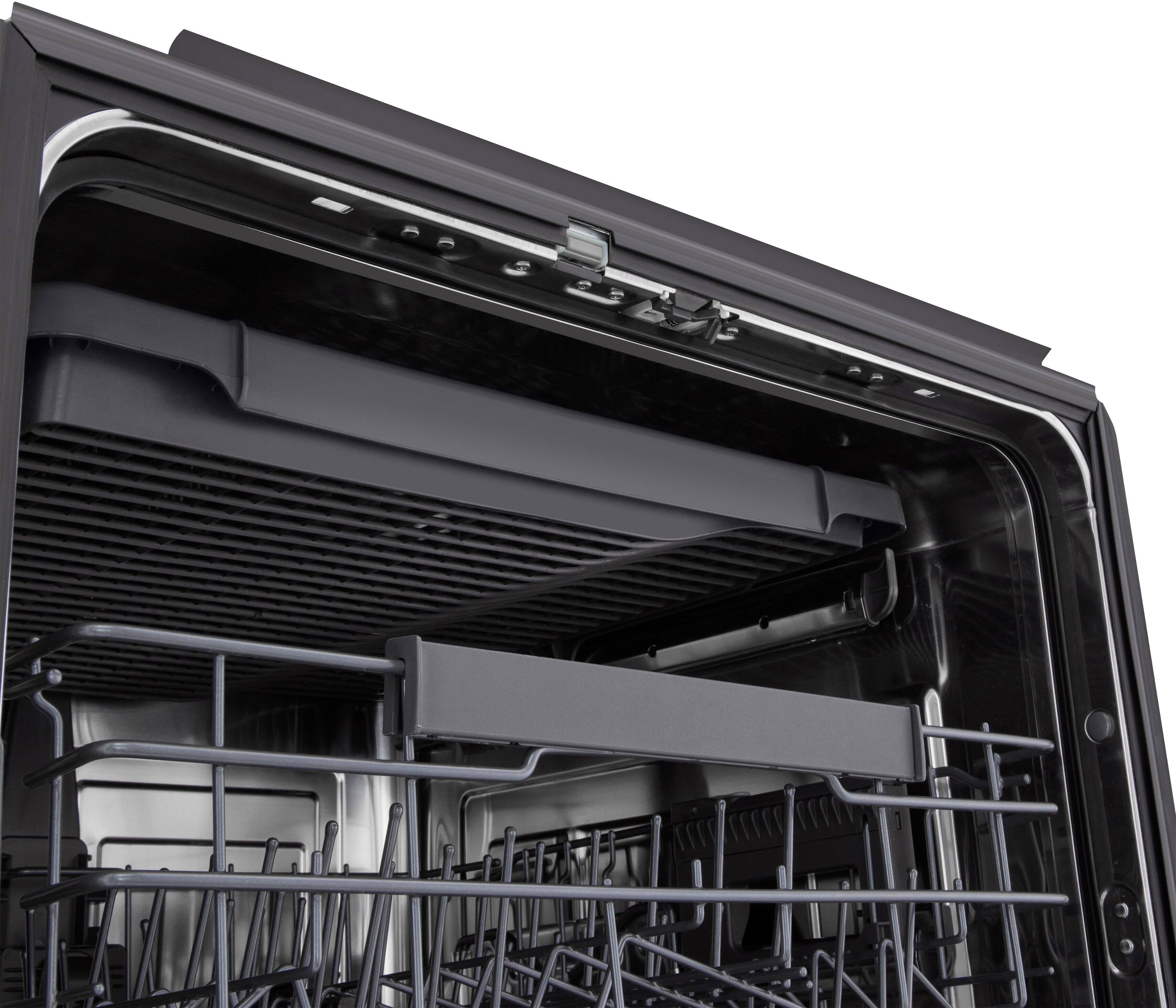 Alt View 18. LG - FlushFit 24" Top Control Smart Built-In Stainless Steel Tub Dishwasher with 3rd Rack, 1-Hour Wash & Dry Cycle and 46dBA - Black Stainless Steel.