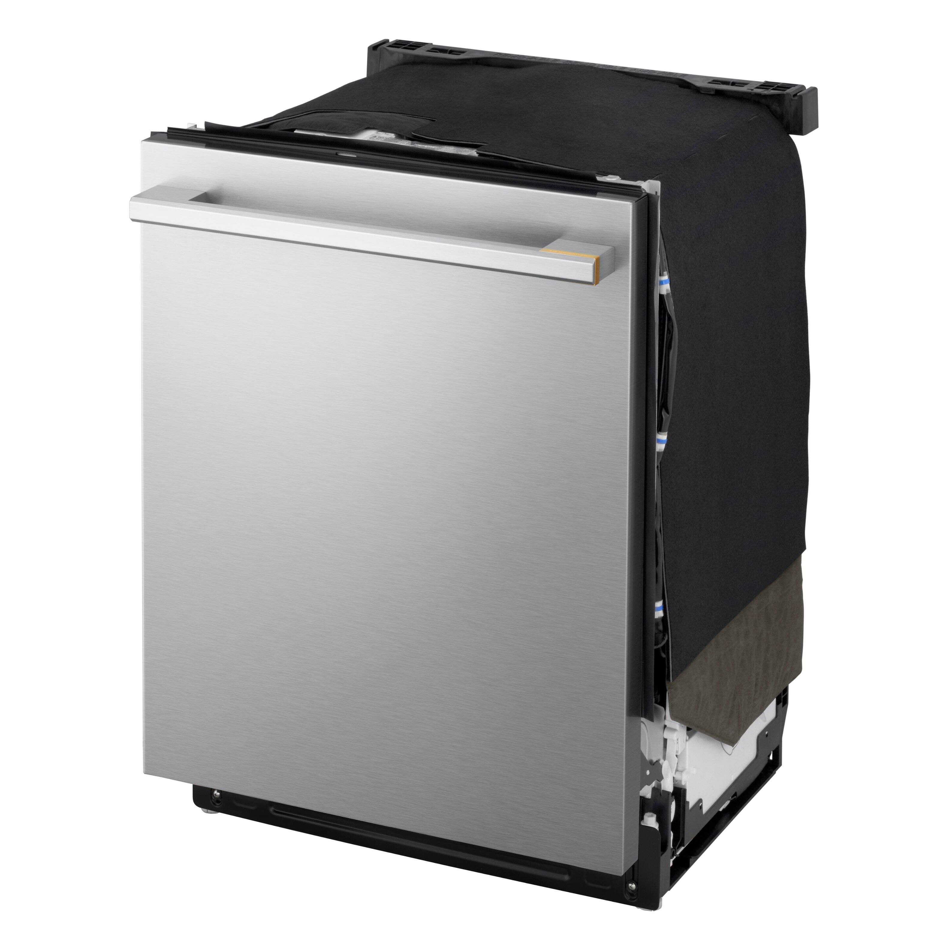 Alt View 4. LG - SIGNATURE FlushFit 24" Top Control Smart Built-In Stainless Steel Tub Dishwasher with 3rd Rack, Quad Wash Pro, and 39dBA - PrintProof Stainless Steel.