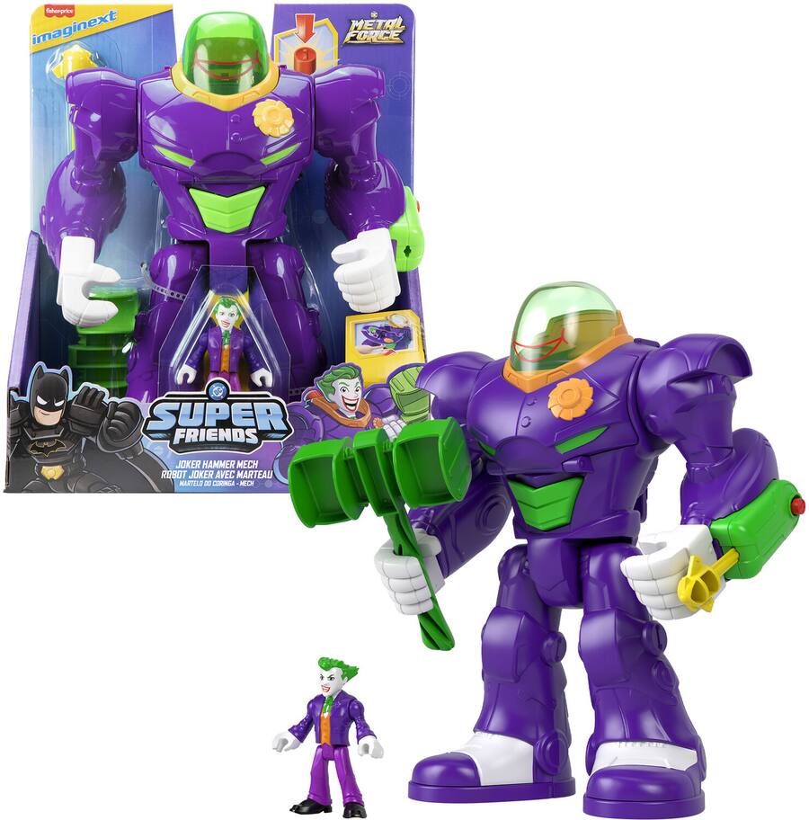 Fisher Price Imaginext DC Super Friends: Joker Hammer Mech COLLECTABLES Multicolor