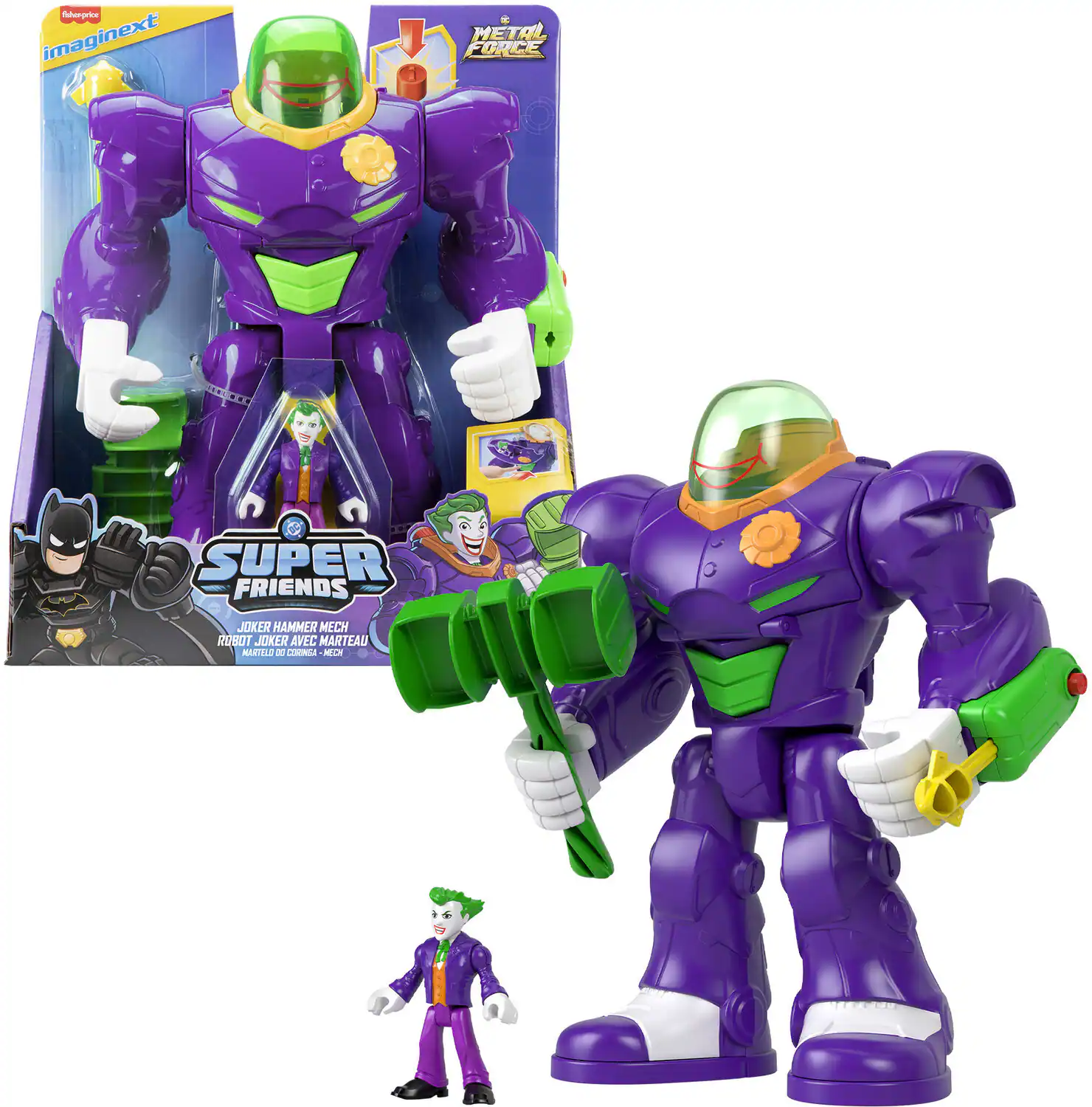 Fisher Price - Imaginext DC Super Friends: Joker Hammer Mech - COLLECTABLES