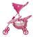 Angle. 509 Crew - Peppa Pig: Doll Twin Stroller in Pink & White Dots.