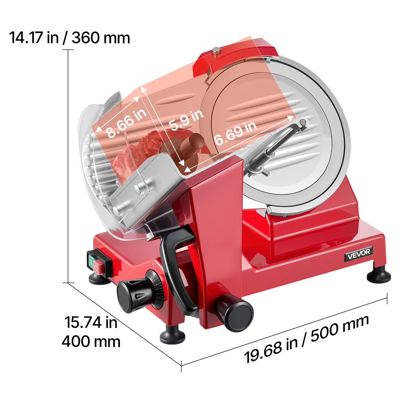 14.17 in / 360 mm

5.9 in
8.66 in
6.69 in

VEVOR

15.74 in / 400 mm

19.68 in / 500 mm