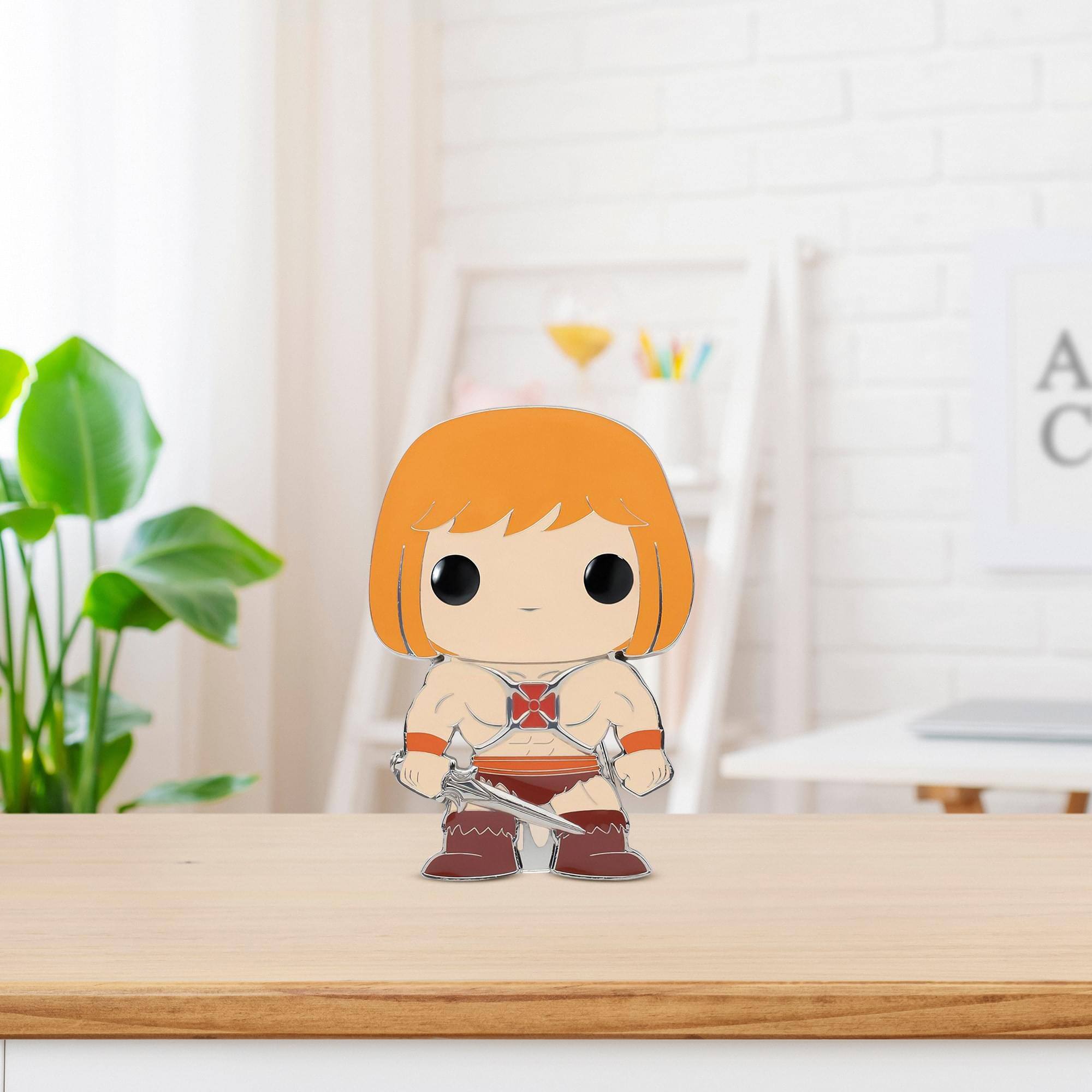 Alt View 2. Funko - Masters of the Universe 3 Inch Funko POP Pin | He-Man - Beige.