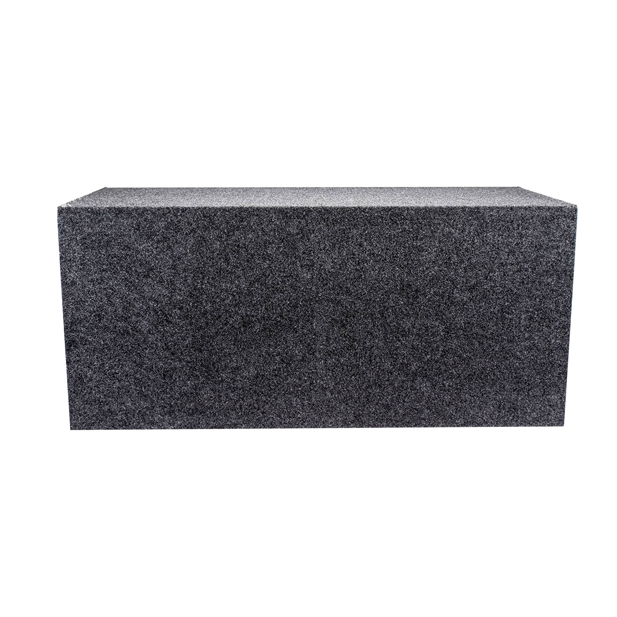 Alt View 3. QPower - Q Power 2 Hole 15" Heavy Duty Subwoofer Enclosure, Universal Fit Sealed Sub Box - Gray.