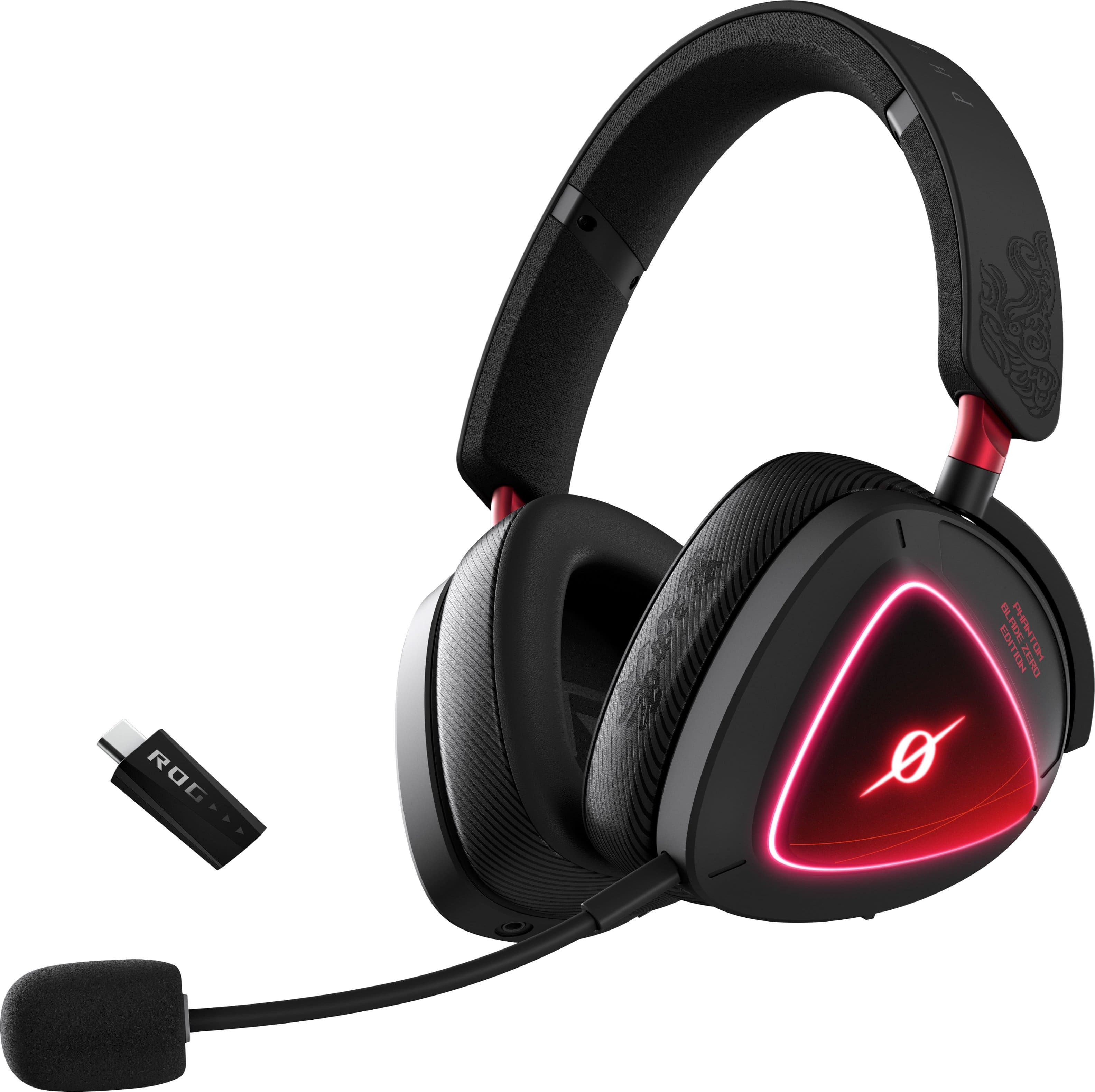 ASUS - ROG Delta II Wireless RGB Gaming Headset for PC/Mac, Xbox, PS5, PS4 and Switch - Phantom Blade Zero Edition