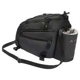 VAUDE - Silkroad L Luminum Bike Rack Bag with Detachable Shoulder Strap - Black