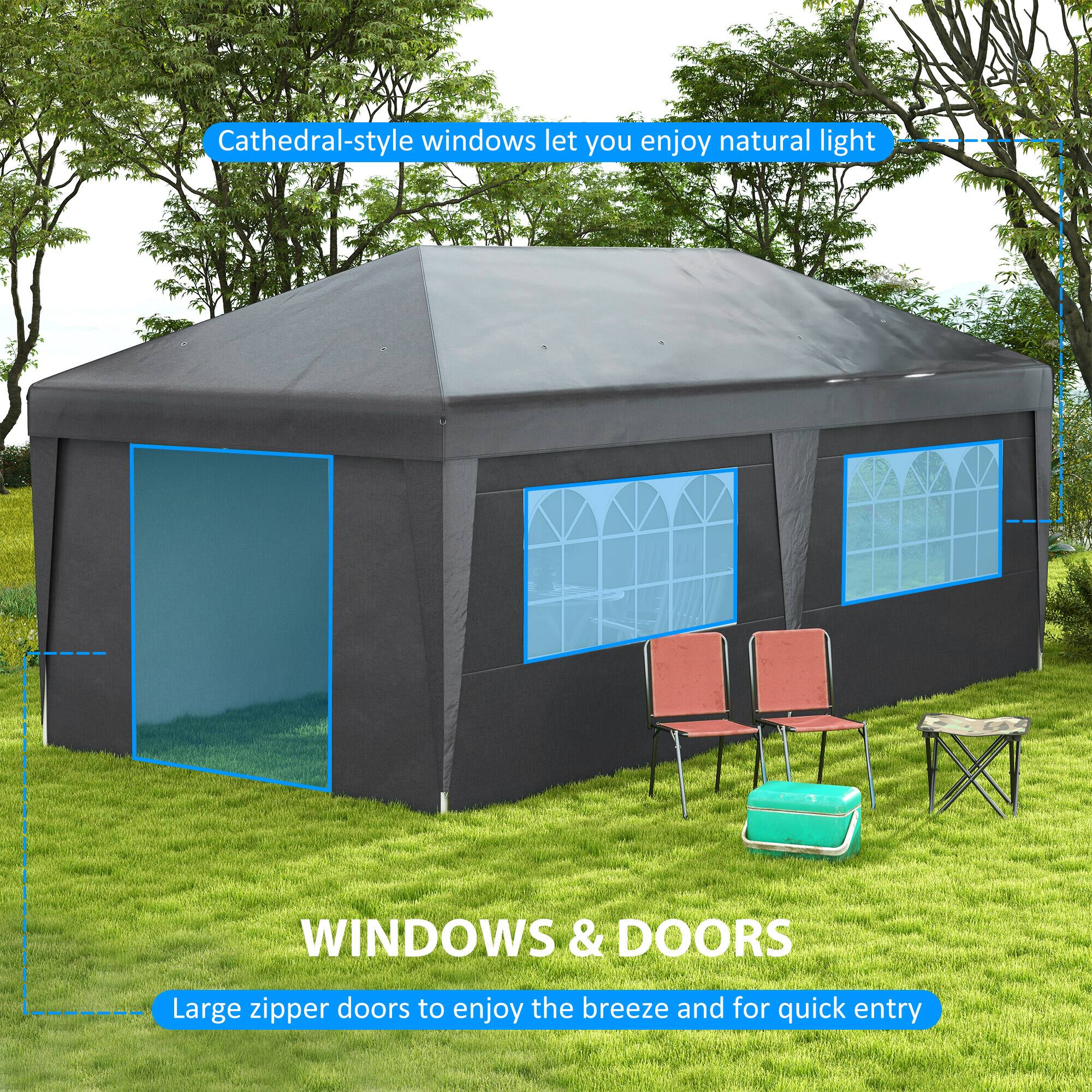 Cathedral-style windows let you enjoy natural light

WINDOWS & DOORS

Large zipper doors to enjoy the breeze and for quick entry
