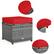 Alt View 9. Costway - 7 PCS Patio Rattan Dining Set Sectional Sofa Couch Ottoman Garden - Red.
