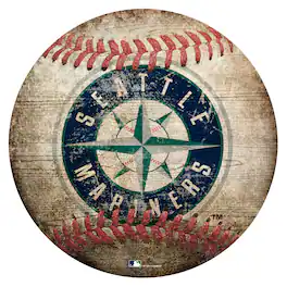 Fan Creations - Seattle Mariners 12'' x 12'' Baseball Sign - Multicolor