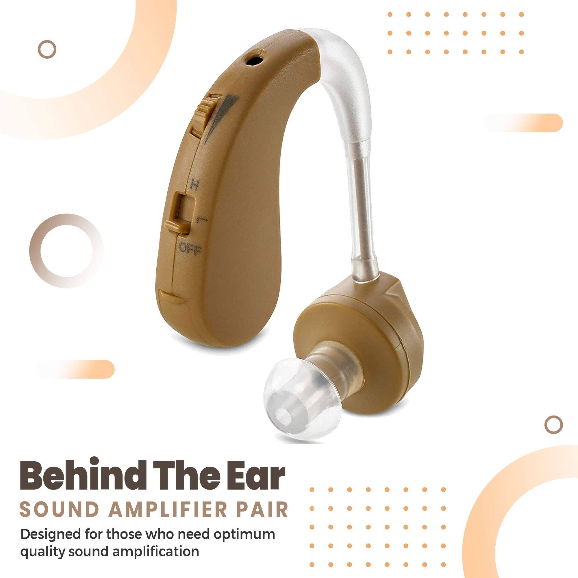 Behind The Ear  
SOUND AMPLIFIER PAIR  
Designed for those who need optimum quality sound amplification