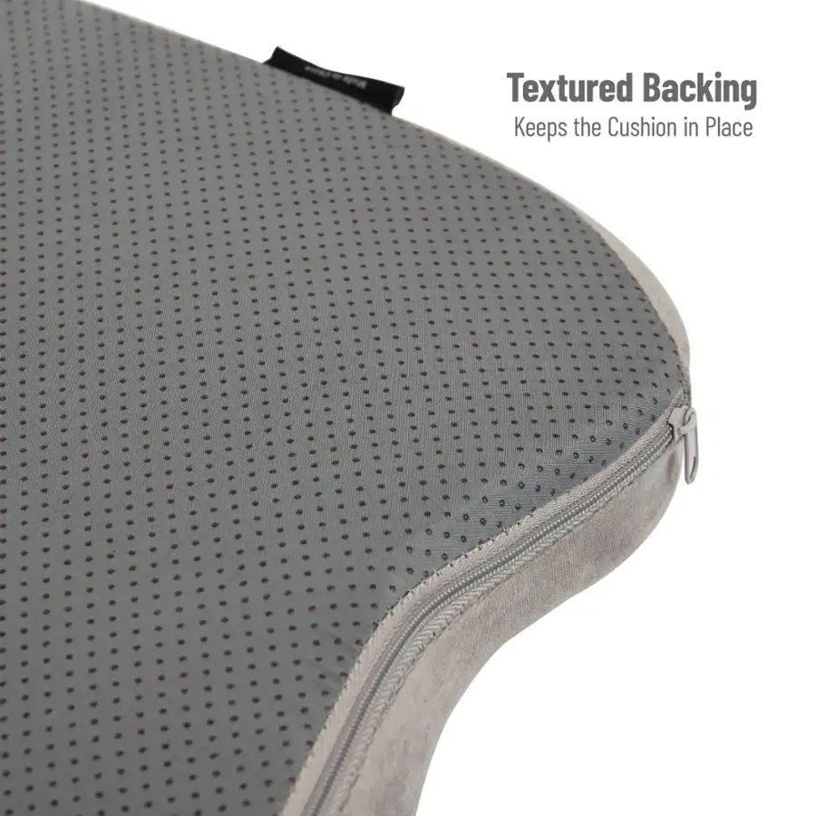 Textured Backing Keeps the Cushion in Place