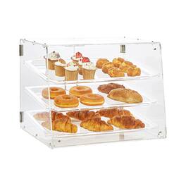 VEVOR - Pastry Display Case, 3-Tier Commercial Countertop Bakery Display Case - Transparent