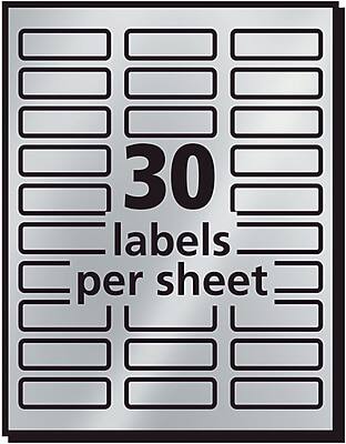 30 labels per sheet