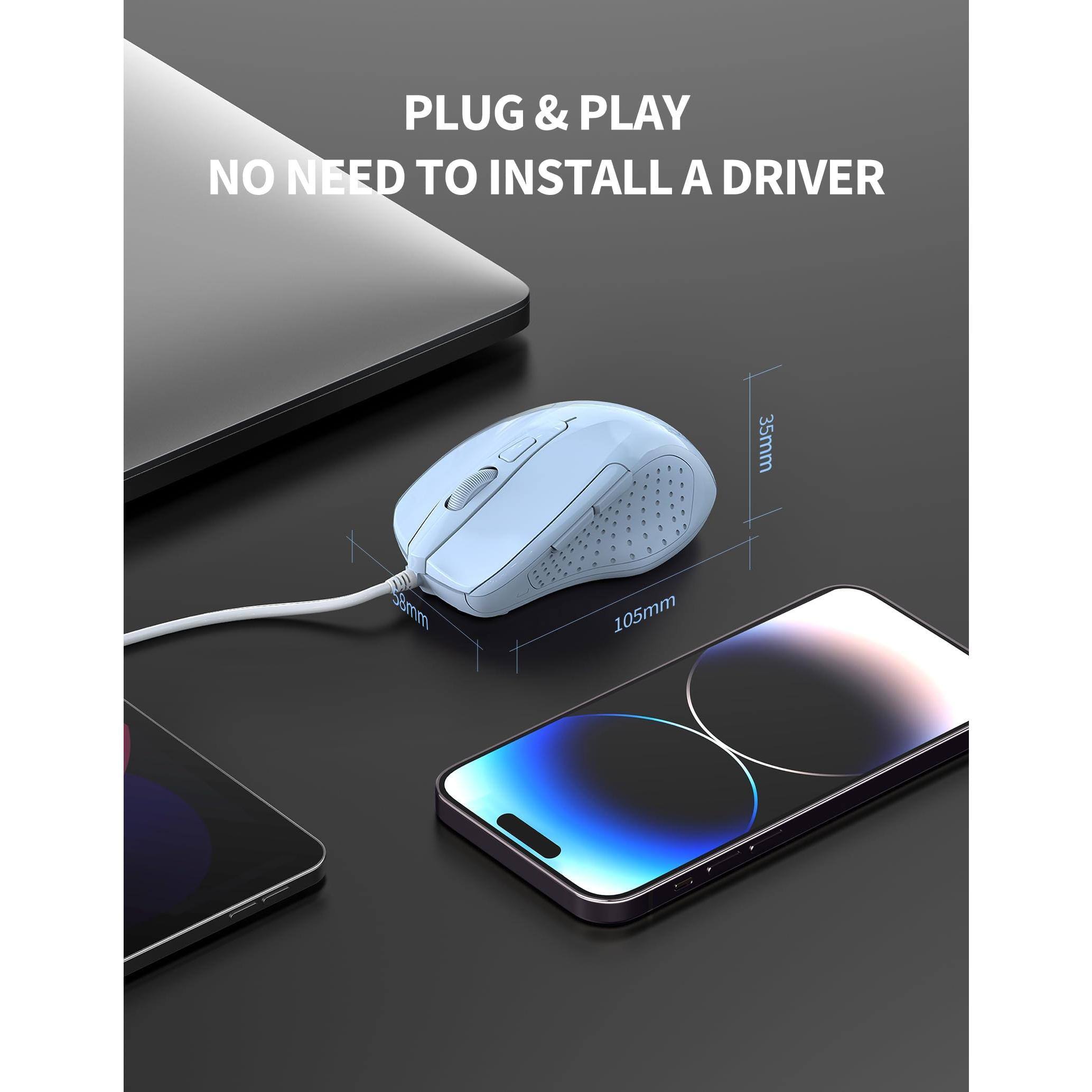 PLUG & PLAY  
NO NEED TO INSTALL A DRIVER  

35mm  
8mm  
105mm
