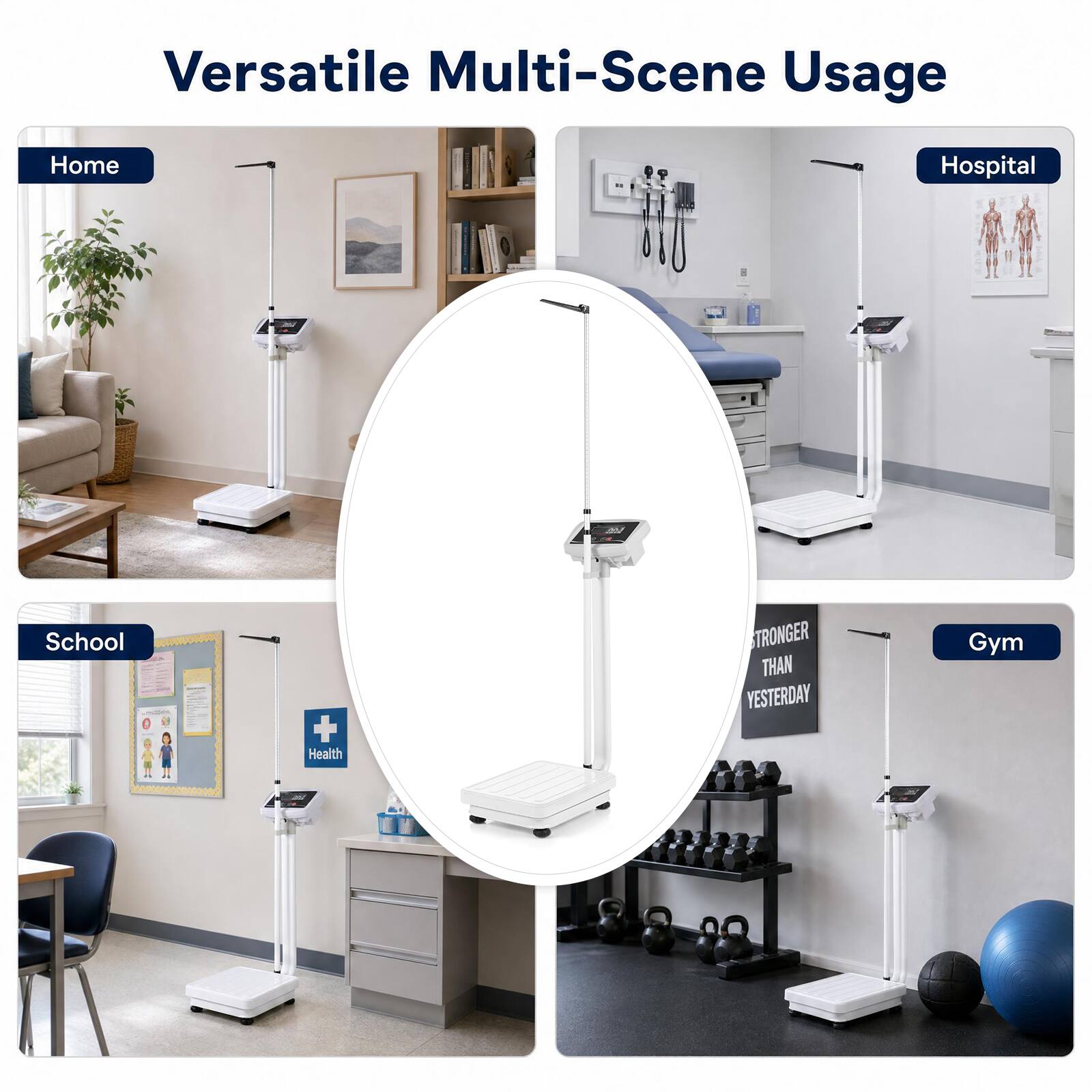 Versatile Multi-Scene Usage

- Home
- Hospital
- School
- Health
- Gym

STRONGER THAN YESTERDAY