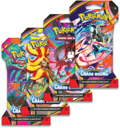 Pokmon - Trading Card Game: Mega Evolution - Chaos Rising Sleeved Booster - Styles May Vary Pokmon - Trading Card Game: Mega Evolution - Chaos Rising Sleeved Booster - Styles May Vary