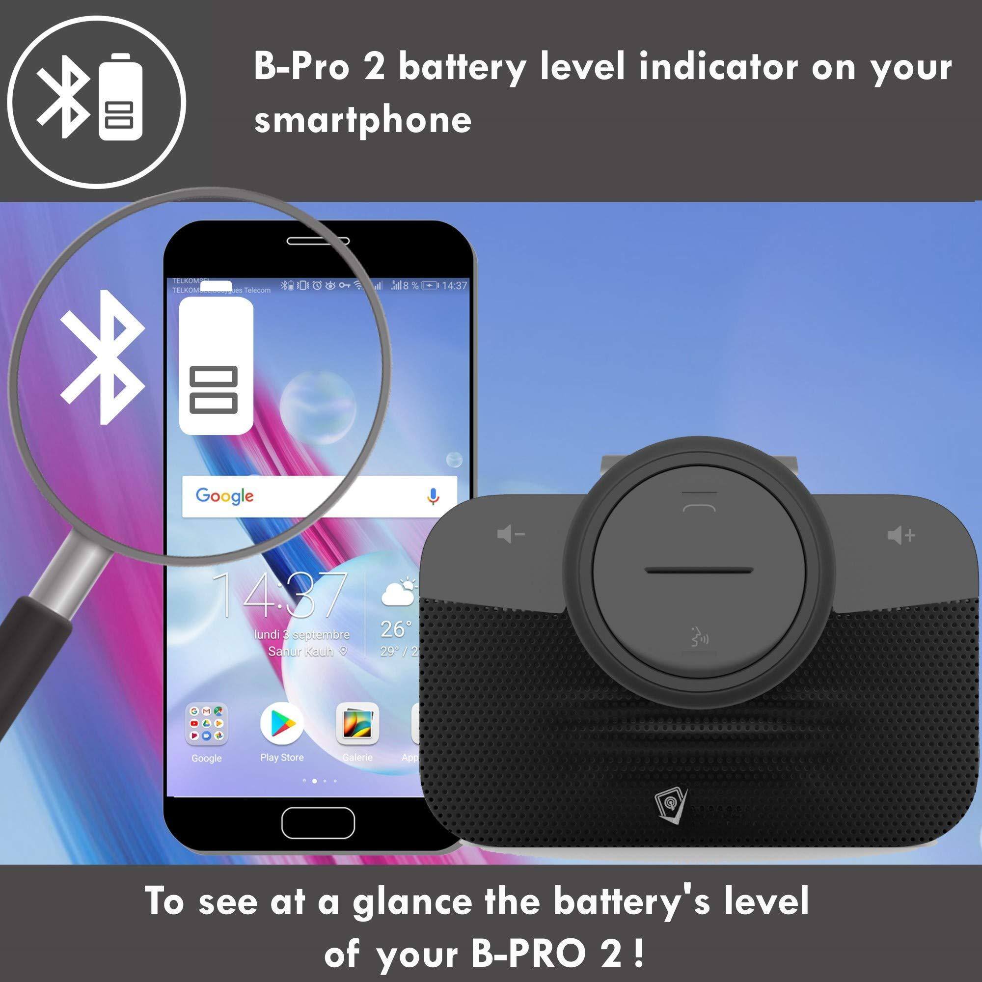B-Pro 2 battery level indicator on your smartphone

To see at a glance the battery's level of your B-PRO 2!