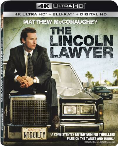 Front. The Lincoln Lawyer   - 4K Blu-Ray.