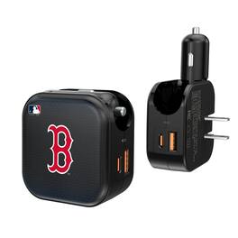 Keyscaper - Boston Red Sox 2-in-1 USB A/C Charger - Black