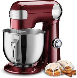 Cuisinart - Refurbished Excellent - SM-50 5.5 Qt Stand Mixer 12-Speed, 12 Colors - Precision Master Series - Pinot Noir