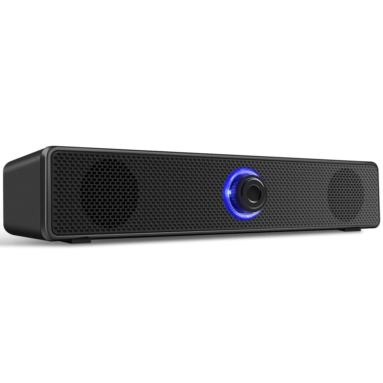 Dazzed Corner - Computer Speakers, PC Speakers Wired Stereo Desktop Speakers - Black