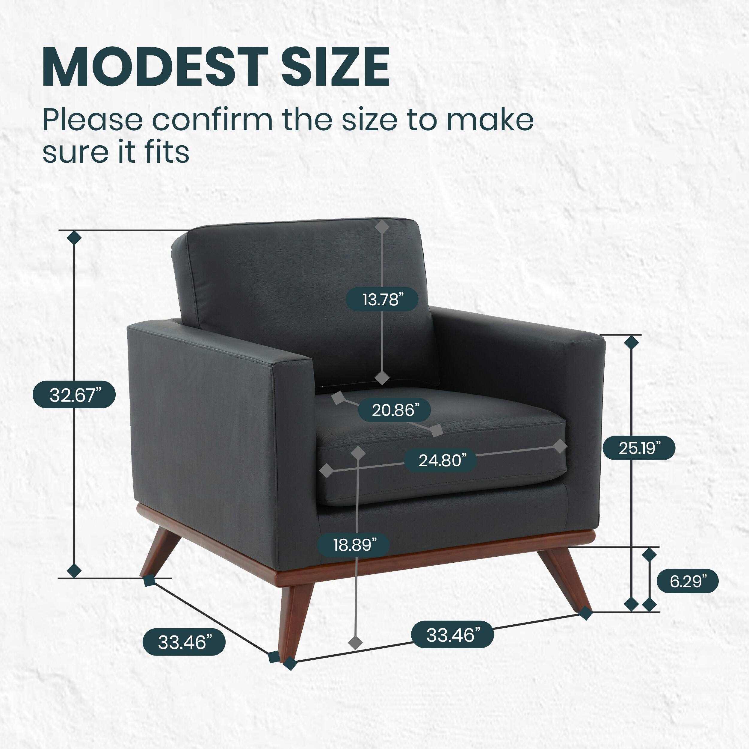 MODEST SIZE  
Please confirm the size to make sure it fits  
13.78"  
32.67"  
20.86"  
24.80"  
25.19"  
18.89"  
6.29"  
33.46"  
33.46"