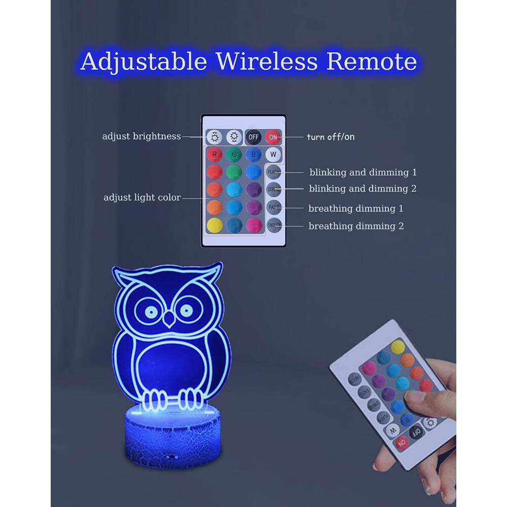 Adjustable Wireless Remote

- adjust brightness
- adjust light color
- turn off/on
- blinking and dimming 1
- blinking and dimming 2
- breathing dimming 1
- breathing dimming 2