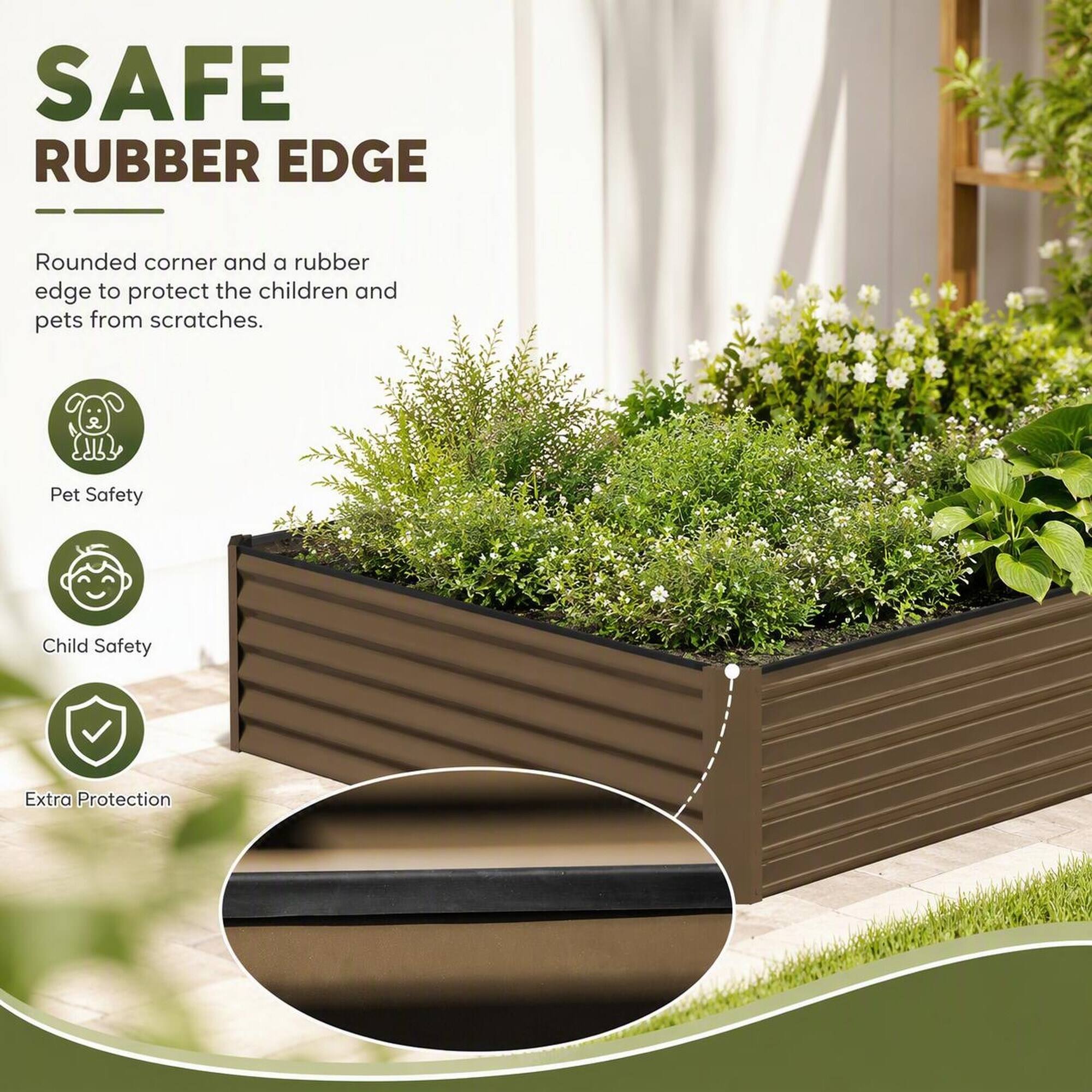 SAFE RUBBER EDGE

Rounded corner and a rubber edge to protect the children and pets from scratches.

- Pet Safety
- Child Safety
- Extra Protection